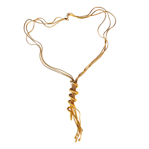 ID104 COLLANA SERPENTE PLACCATA IN ORO 14K SEDUZIONE E MISTERO MADE IN ITALY