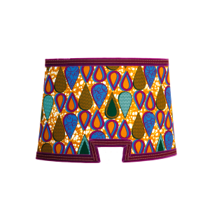 P119 PARALUME CON MOTIVO A GOCCIA MULTICOLORE CON PASSAMANERIA DESIGN VIBRANTE FIRMATO AIDA BEREKET DEBAS
