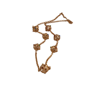 ID100 COLLANA PLACCATA IN ORO 14K ELEGANZA SENZA TEMPO MADE IN ITALY - immagine 1